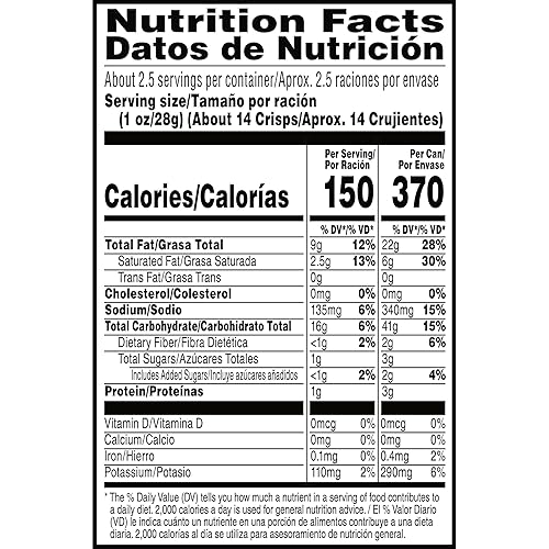 Miniatura 10 de Pringles, patatas fritas fritas, barbacoa, bocadillos en el camino, Grab N' Go, 2.5oz lata