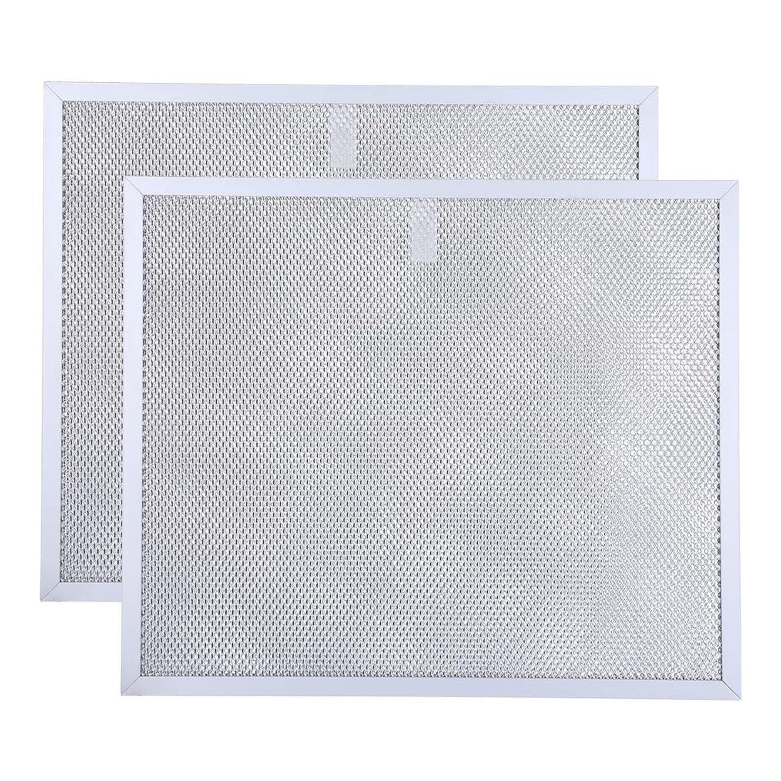 Mekalero Of 2 Extractor Hood Filter BPS1FA30 Ranges Hood Replacement Spare Part Metal Texture for Grease Captures Dishwasher Safe Grease