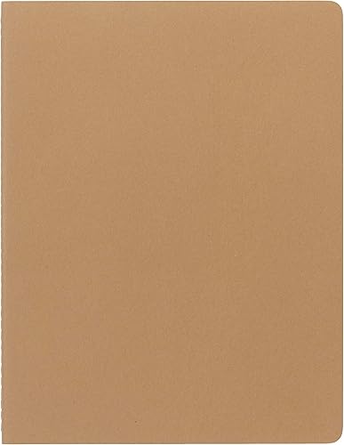 Miniatura 9 de Moleskine Cahier - Cuaderno de cubierta suave, tamaño L (5 x 8.25 pulgadas), hojas en blanco, cubierta azul (brisk blue), 80 páginas (juego de 3)