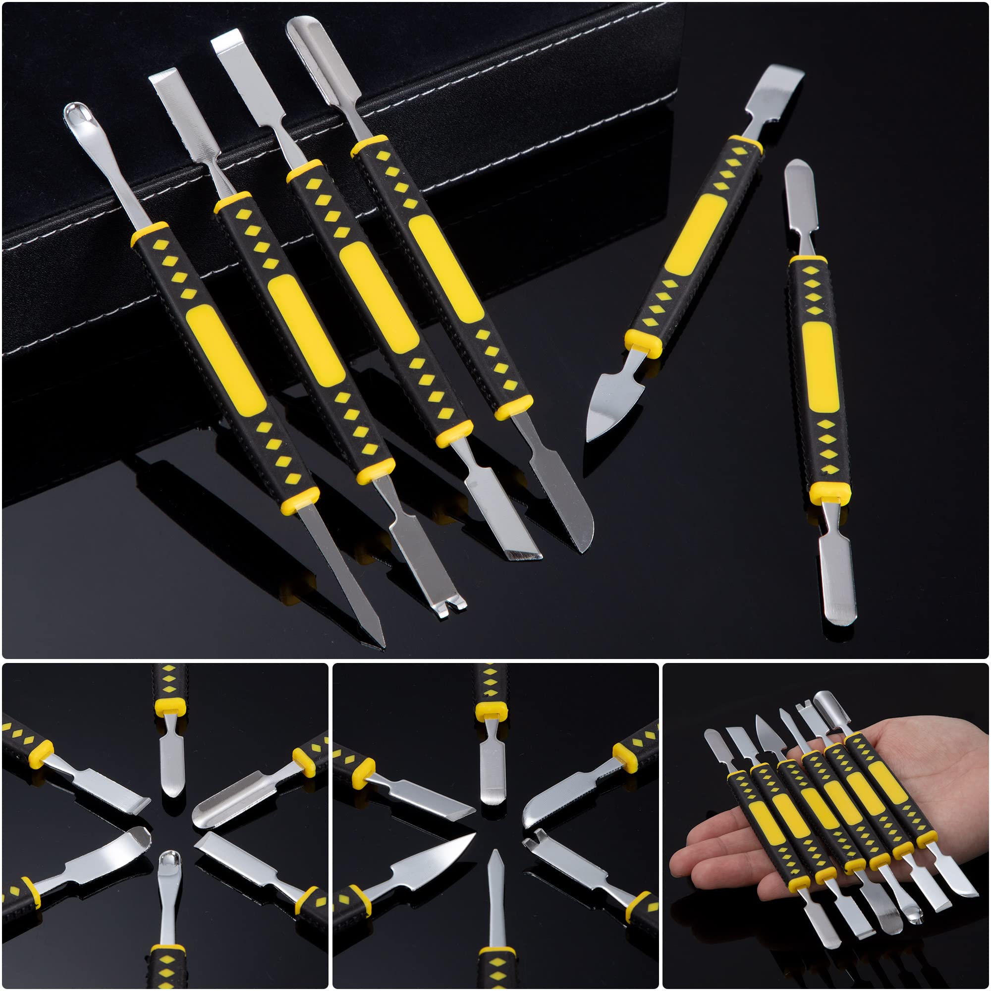 6 Pezzi Strumenti di Riparazione di Elettronica Set di Spudger in Metallo a Doppia Estremità per Tablet iPad Laptop Dispositivo Elettronico Telefoni Cellulari