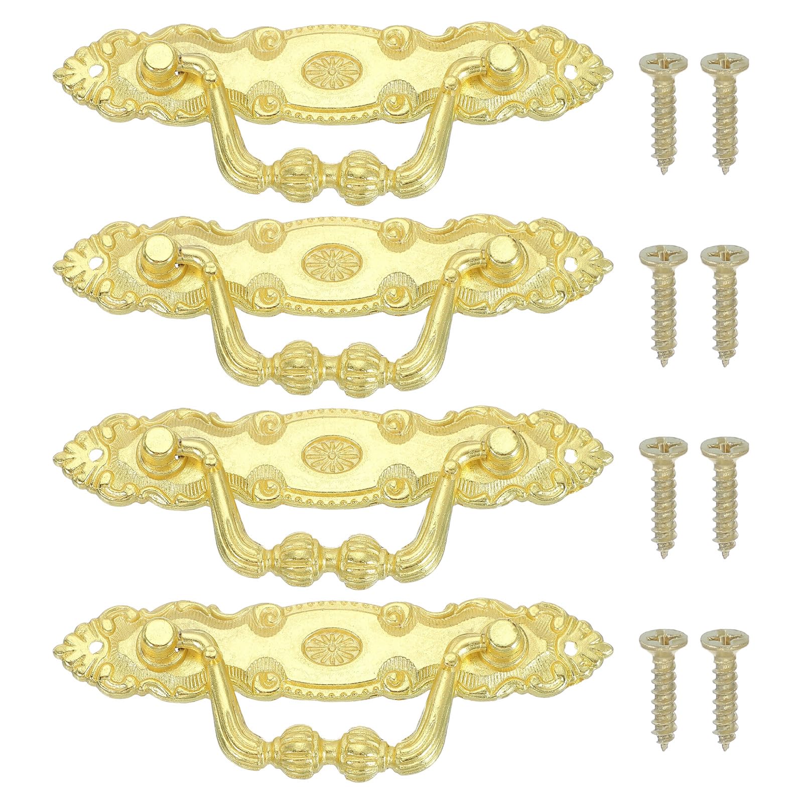 PATIKIL Vintage Decorative Handles 3.9x1.34