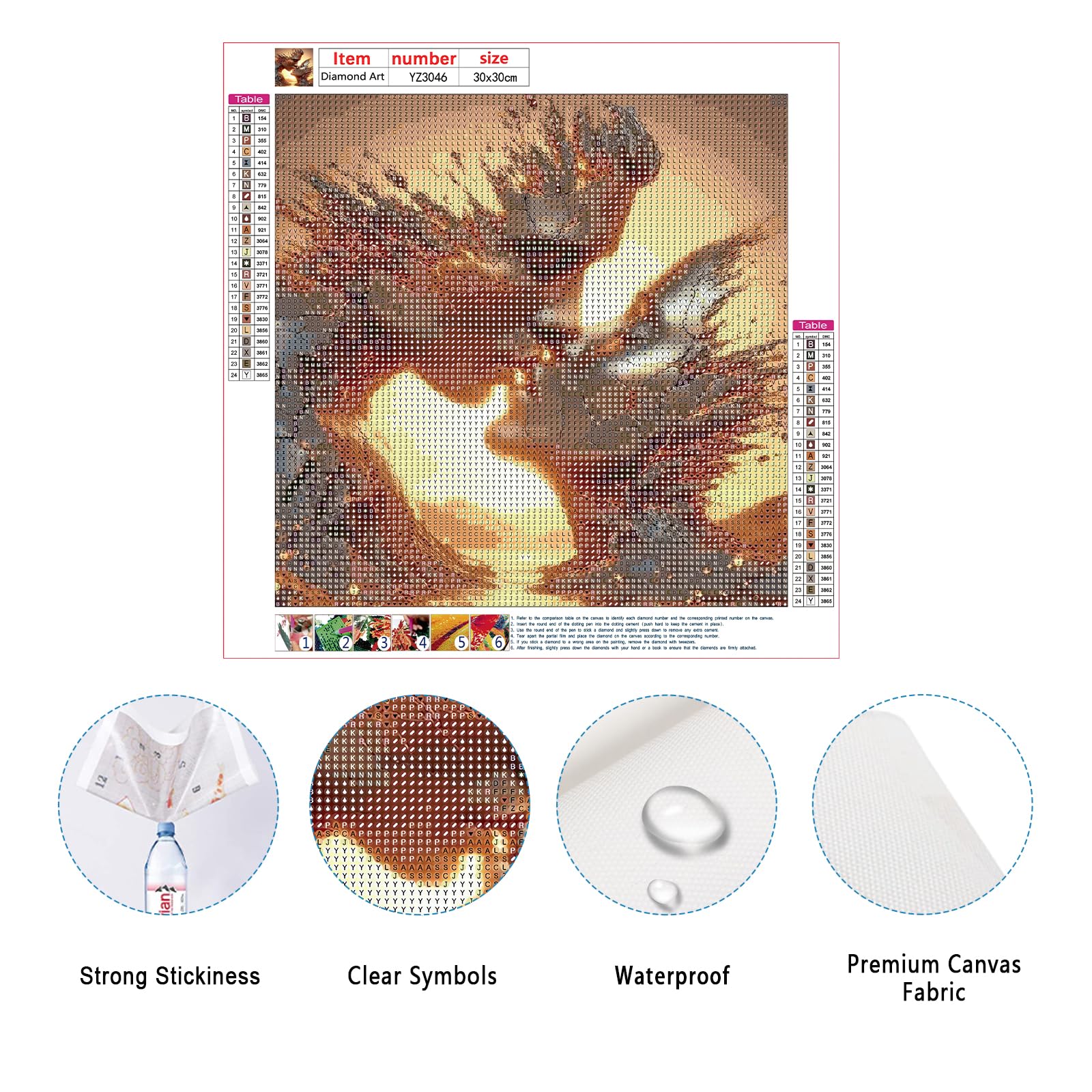 SHEGZHUC Coppia di diamond painting bacio 30 x 30 cm Diamond Painting Hardcore Coppie Diamond Painting Tramonto Mosaico Diamante Pittura Arte Ricamo Punto Croce Immagini Regalo Decorazione da Parete