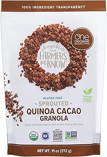 One Degree Organic Cacao Oat Quinoa Granola, 11 Ounce - 6 per case.