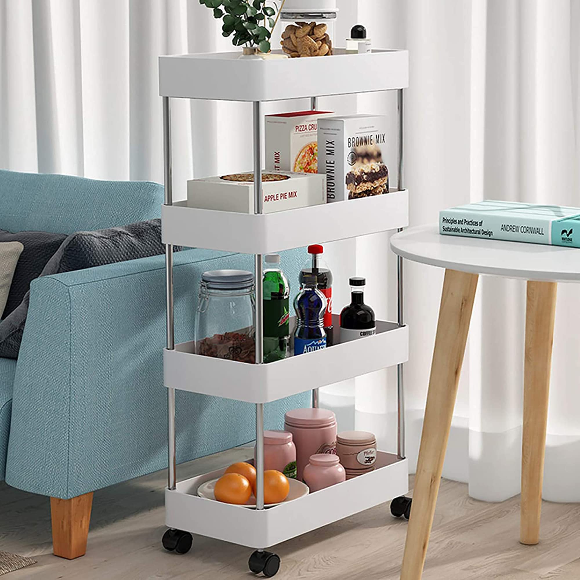 See full amazon price history chart for KARP Kitchen 4 Tier Plastic Trolley Spice Organizer Storage Racks Shelf with Wheels for Books, Bathroom, Toilet, Kitchen and Office Accessories (4 Layer) KARP Kitchen 4 Tier Plastic Trolley Spice Organizer Storage Racks Shelf with Wheels for Books, Bathroom, Toilet, Kitchen and Office Accessories (4 Layer) (B0BX3W29F5) Amazon Price History, Amazon Price Tracker