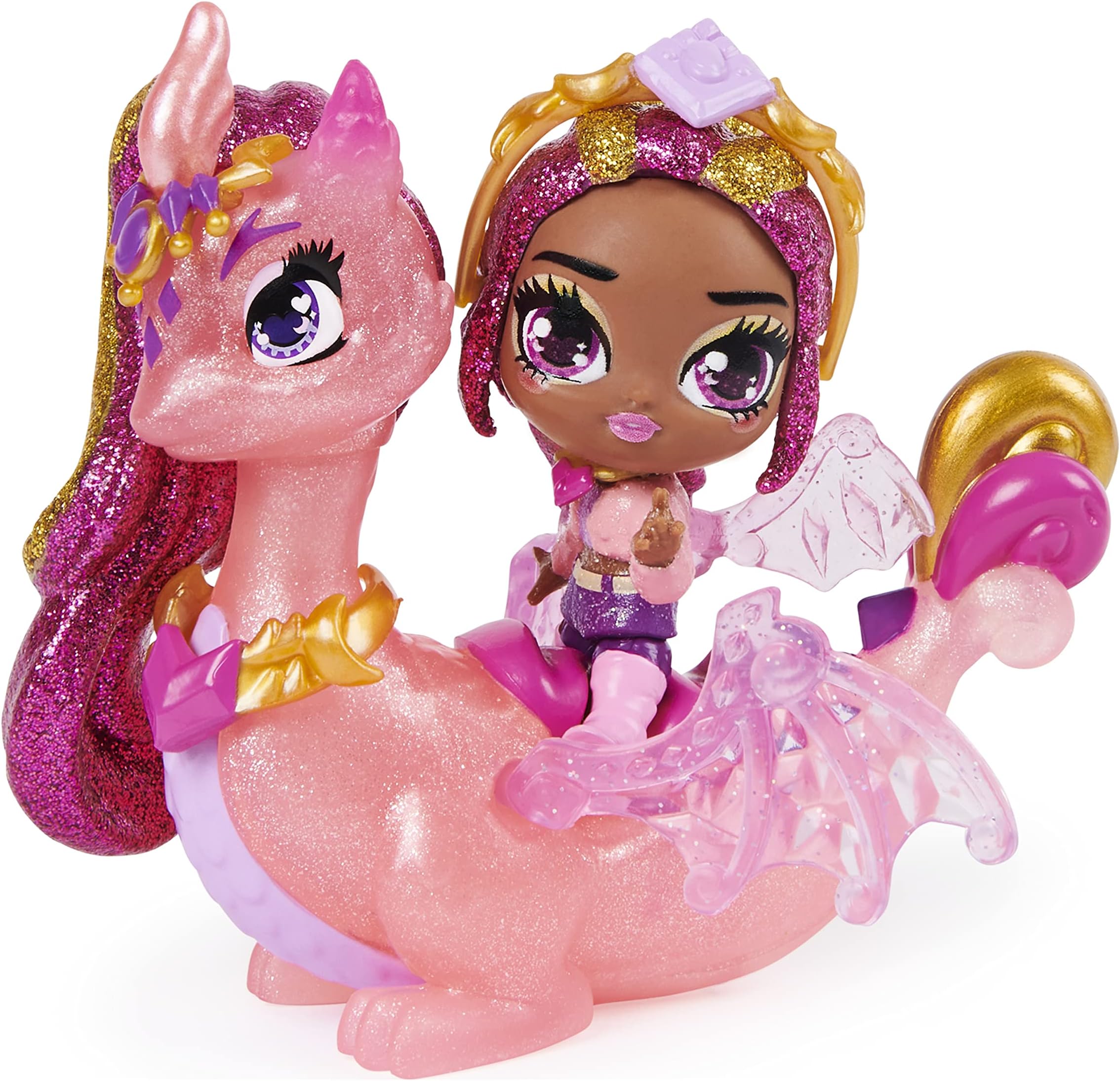 Pixies Riders, Crystal Charlotte Pixie and Draggle Glider Set with Mystery Feature