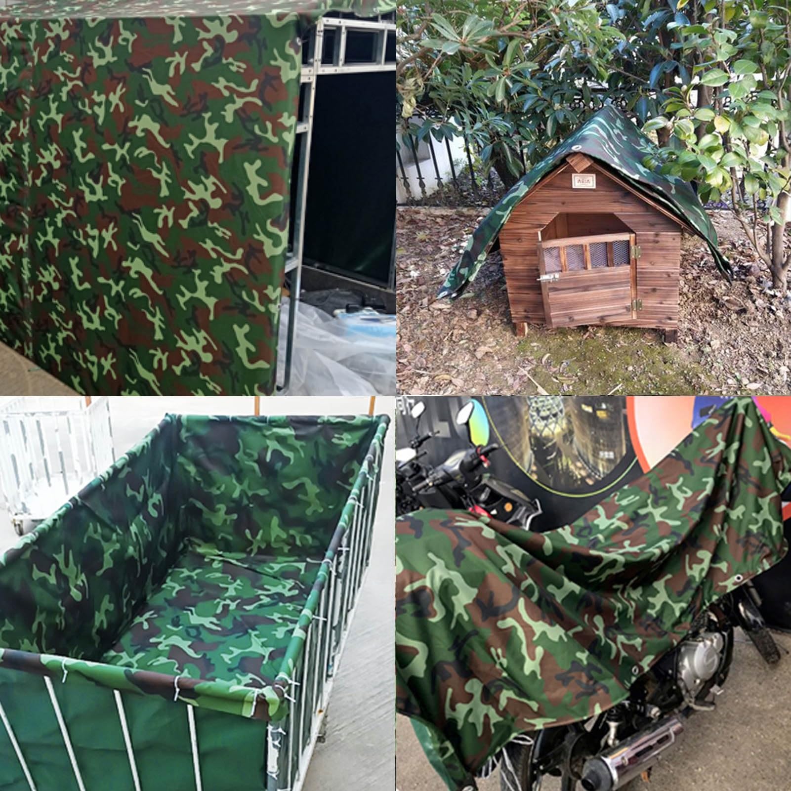 Telo impermeabile 450 g/m² 1x1m 1x1.2m 1x2m 1.2x1.5m 1.5x1.5m 3x3m 4x6m Telo di fondo addensato per mobili da campeggio per caravan Telo di copertura(3x6m)