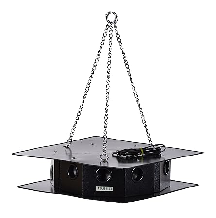 Bird Repeller Ultrasonic Sound (QS BR 156, quadra Black)