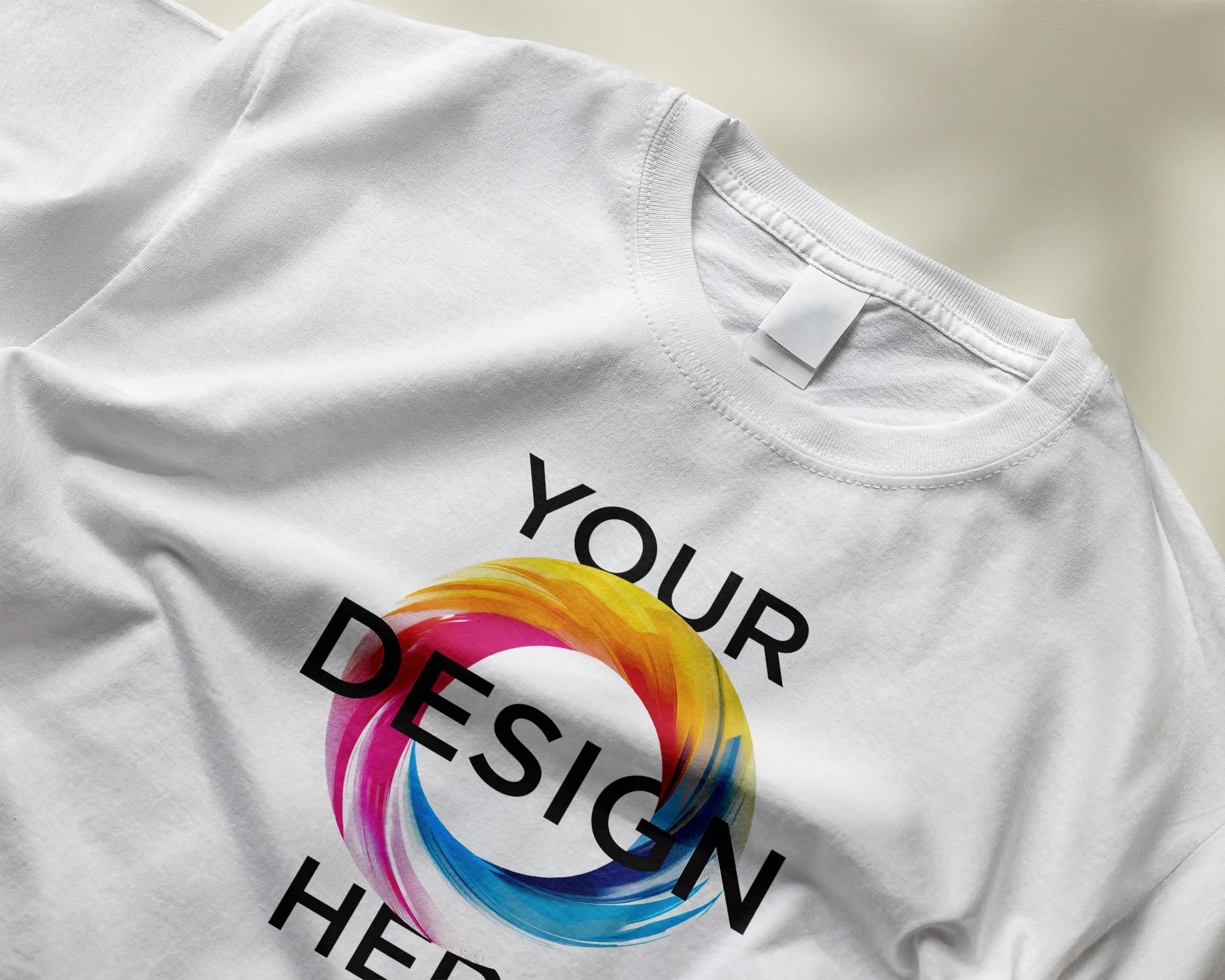 Camiseta Personalizada Unisex 100% Algodón Manga Corta con Texto y Foto Personalizada
