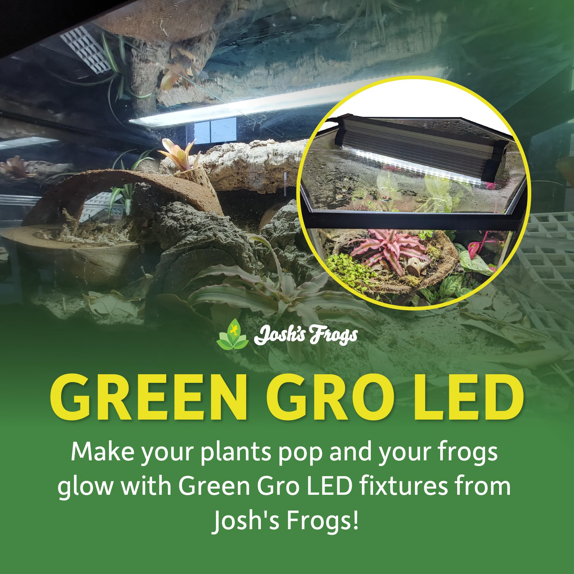 Amazon.com : Josh's Frogs Green GRO LED Terrarium Fixtures (36