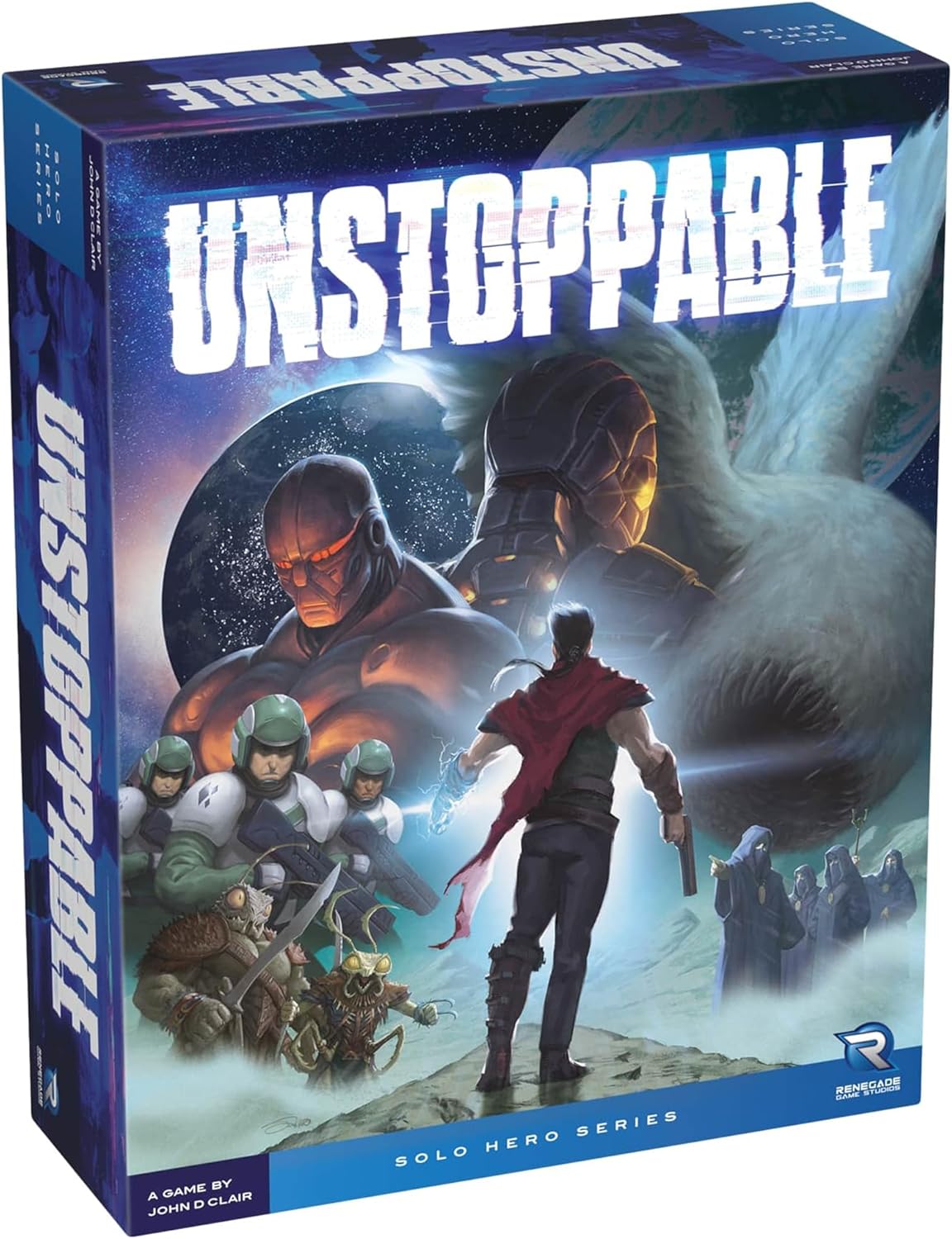 Renegade Game Studios Unstoppable Board Game: Solo Roguelike Deckbuilder by John D. Clair, Card-Crafting Strategy Game, 1-2 Players, Ages 14+