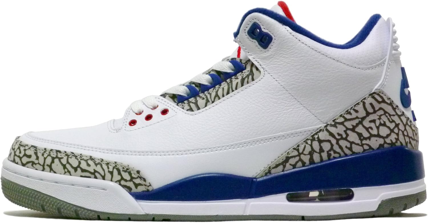 ア*リ様 Air Jordan 3 ホワイト/ブルー JORDAN BRAND AIR JORDAN 3 RETRO WHITE/VALOR BLUE-TECH GREY