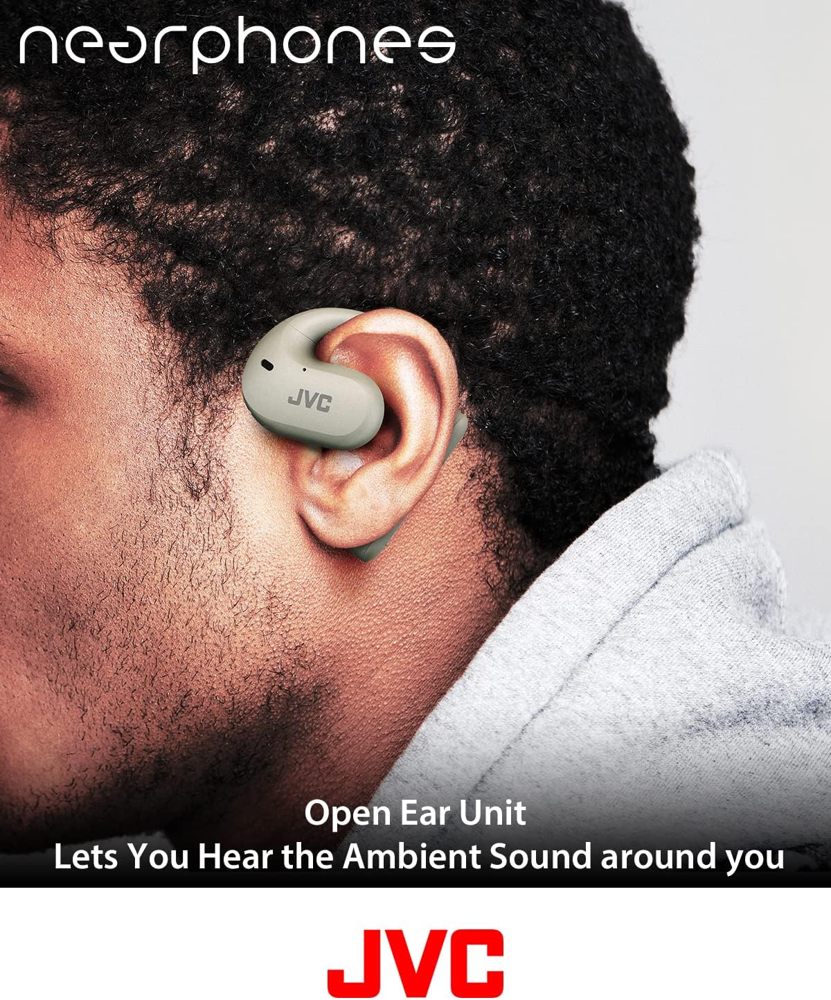 Buy JVC Nearphones Open Ear True Wireless Headphones with 16mm Large