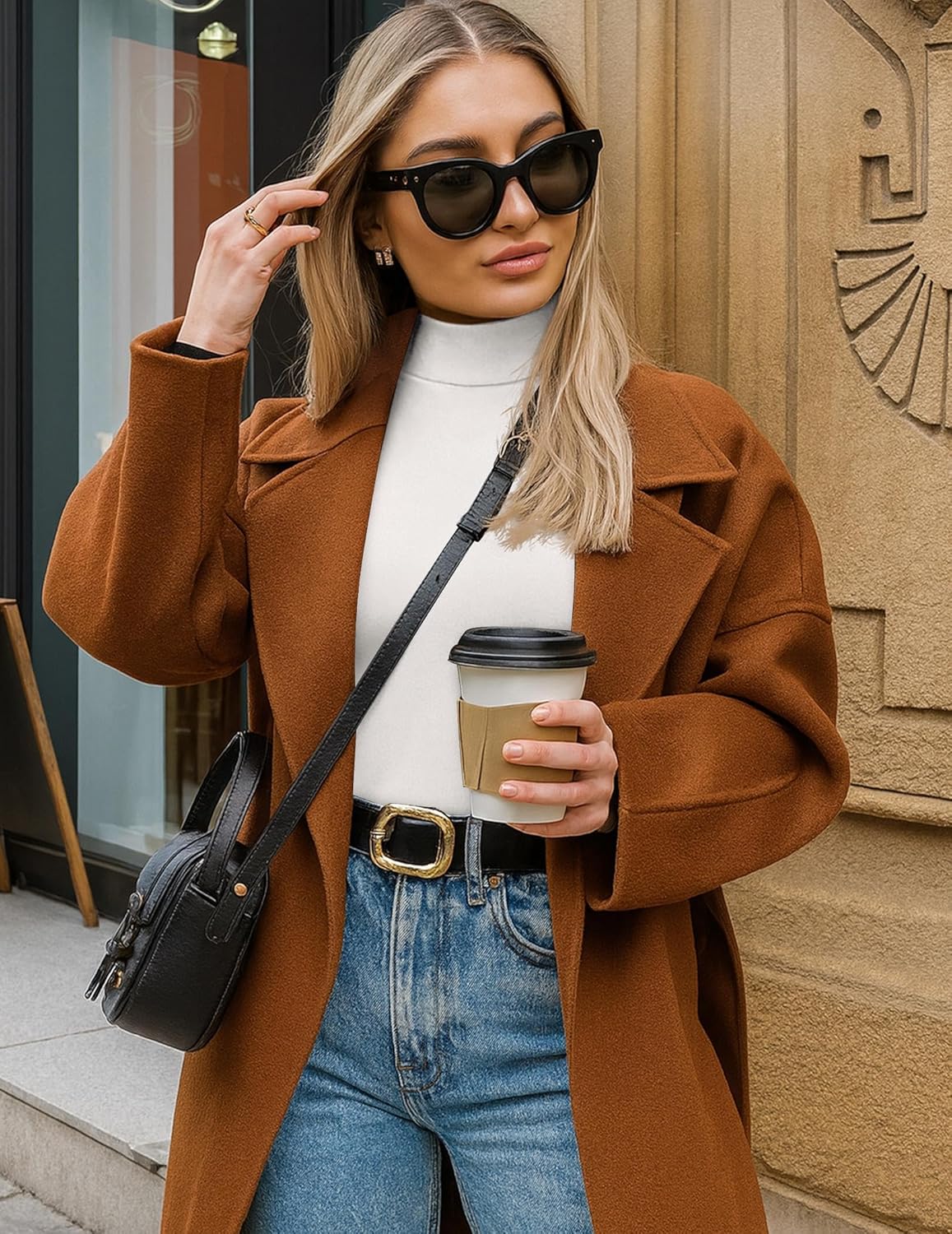 Ekouaer Women's 3 Pack Turtleneck Shirts Long Sleeve Mock Tops Lightweight Basic Layering Thermal - Image 5