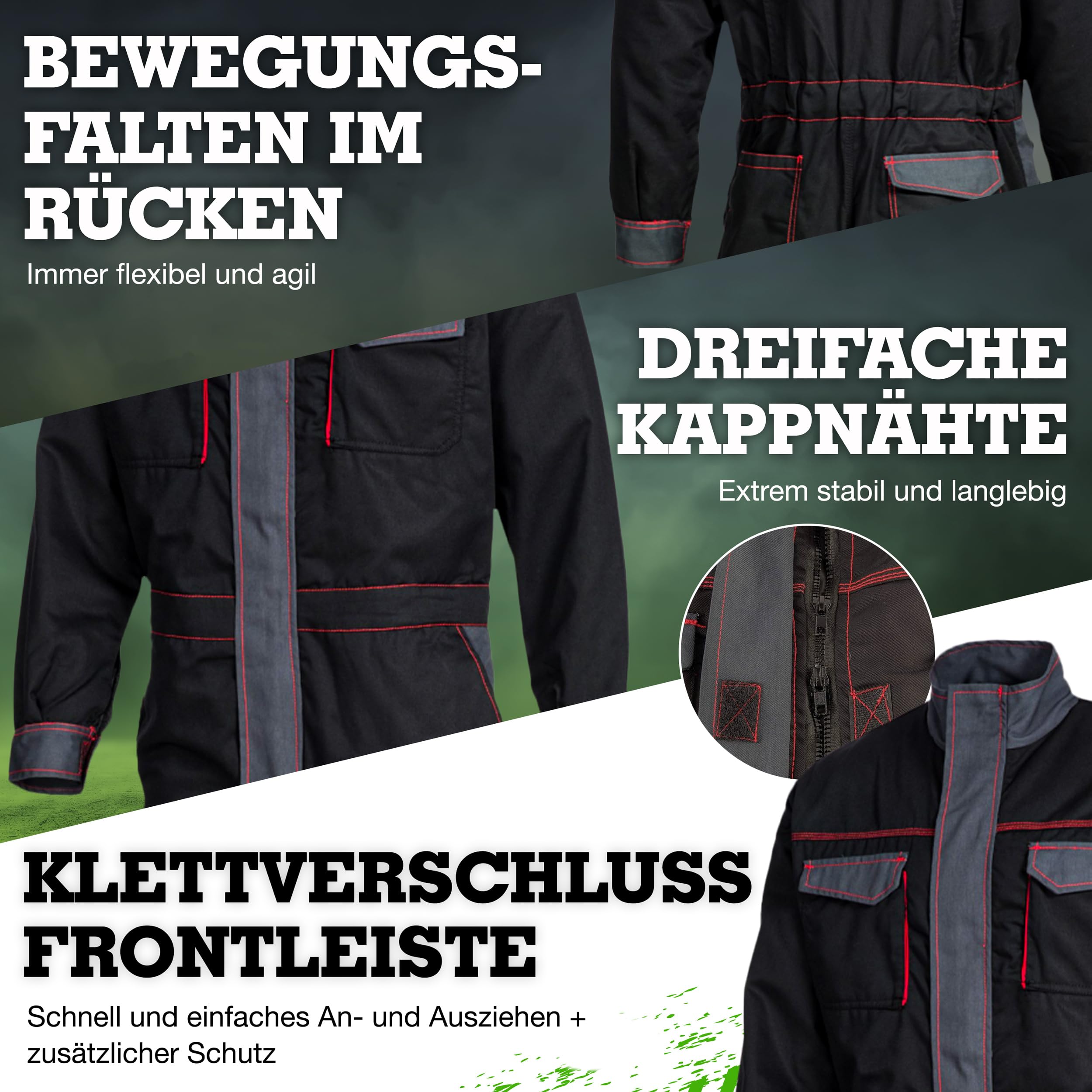 SAFETYTEX Winteroverall Overall Warm Winter gefüttert Arbeitsoverall Thermo Overall Arbeitskombi Rallyoverall Schutzanzug