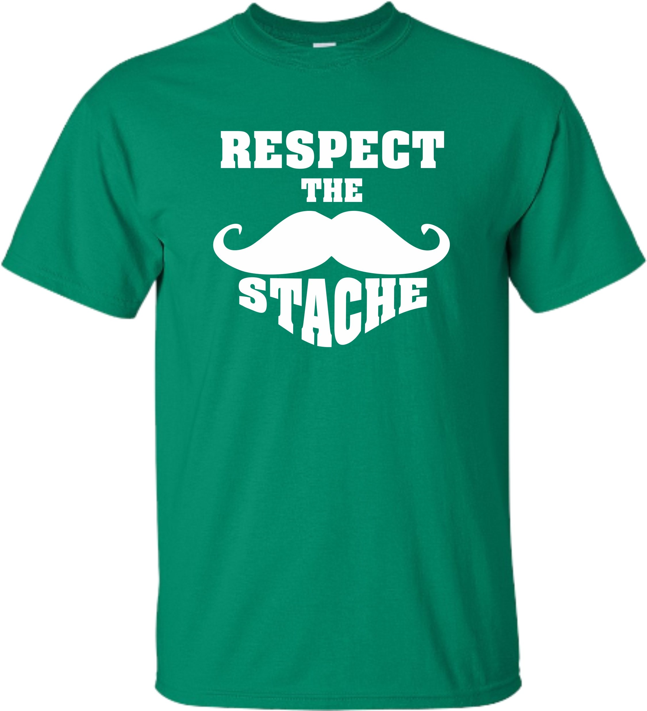 Go All Out Adult Respect The Stache Mustache T-Shirt