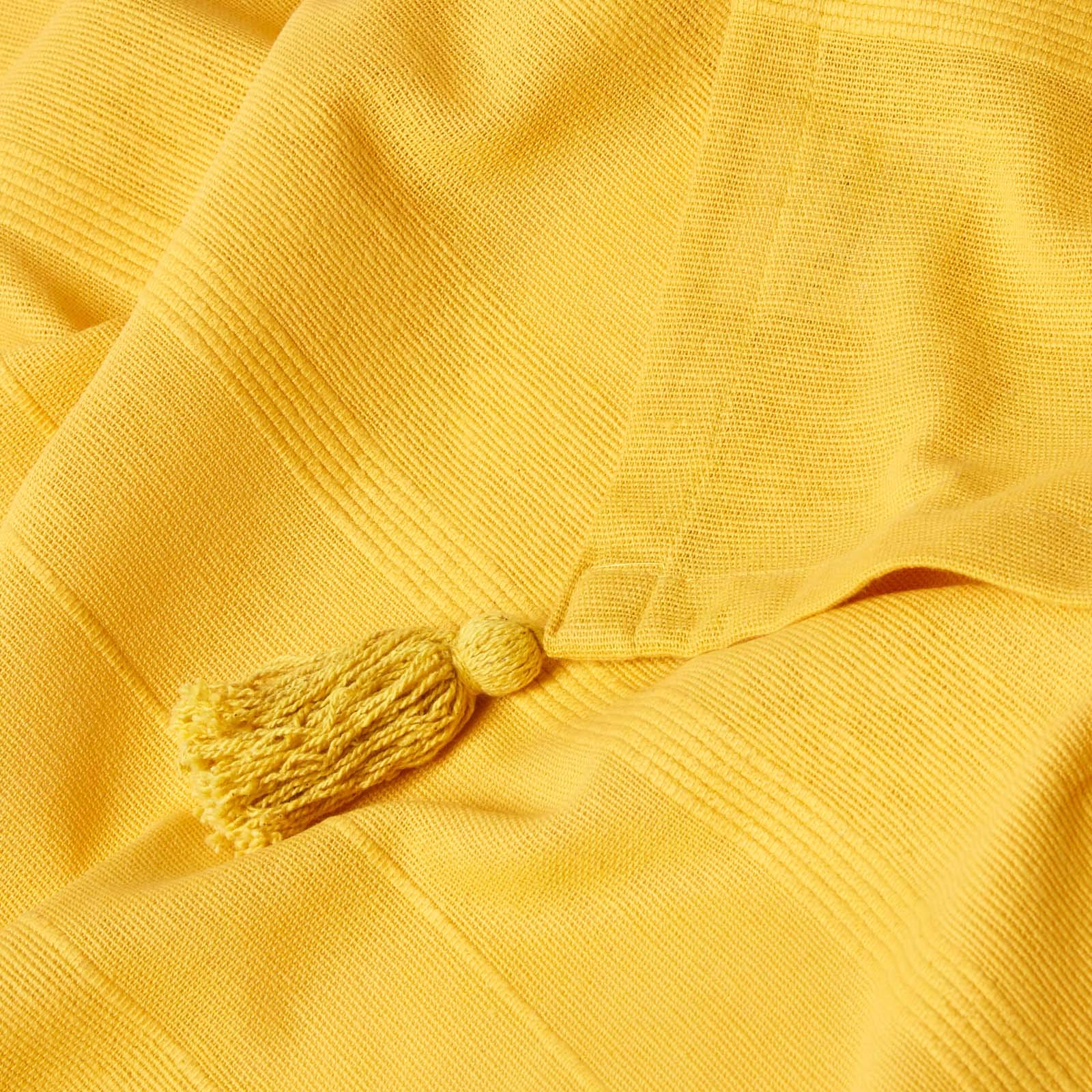 Homescapes - Tenda Rajput in cotone, colore: giallo manta 2,54 x 3,56 m giallo