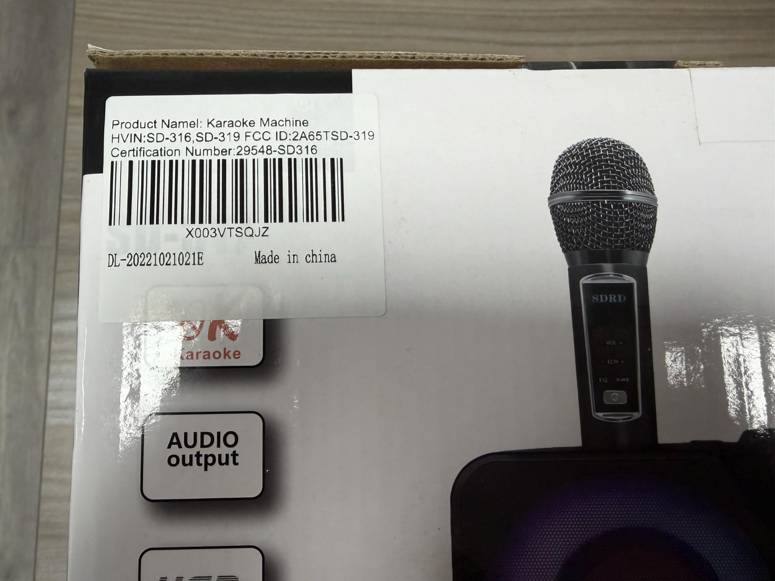 Maszyna do karaoke dla dorosłych i dzieci z 2 mikrofonami bezprzewodowymi UHF,przenośny głośnik Bluetooth PA z oświetleniem imprezowym LED na imprezę domową,piknik,samochód,prezenty urodzinowe