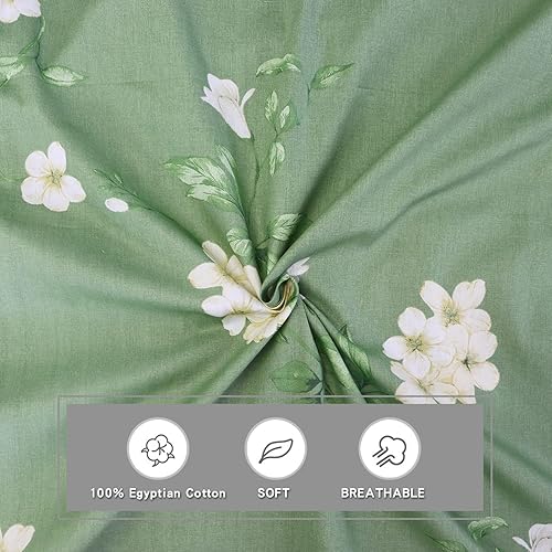 Miniatura 4 de Helthep Funda de edredón tamaño Queen, 100% algodón lavable, tamaño Queen (90 x 90 pulgadas) con 2 fundas de almohada (20 x 26 pulgadas), 4 lazos en