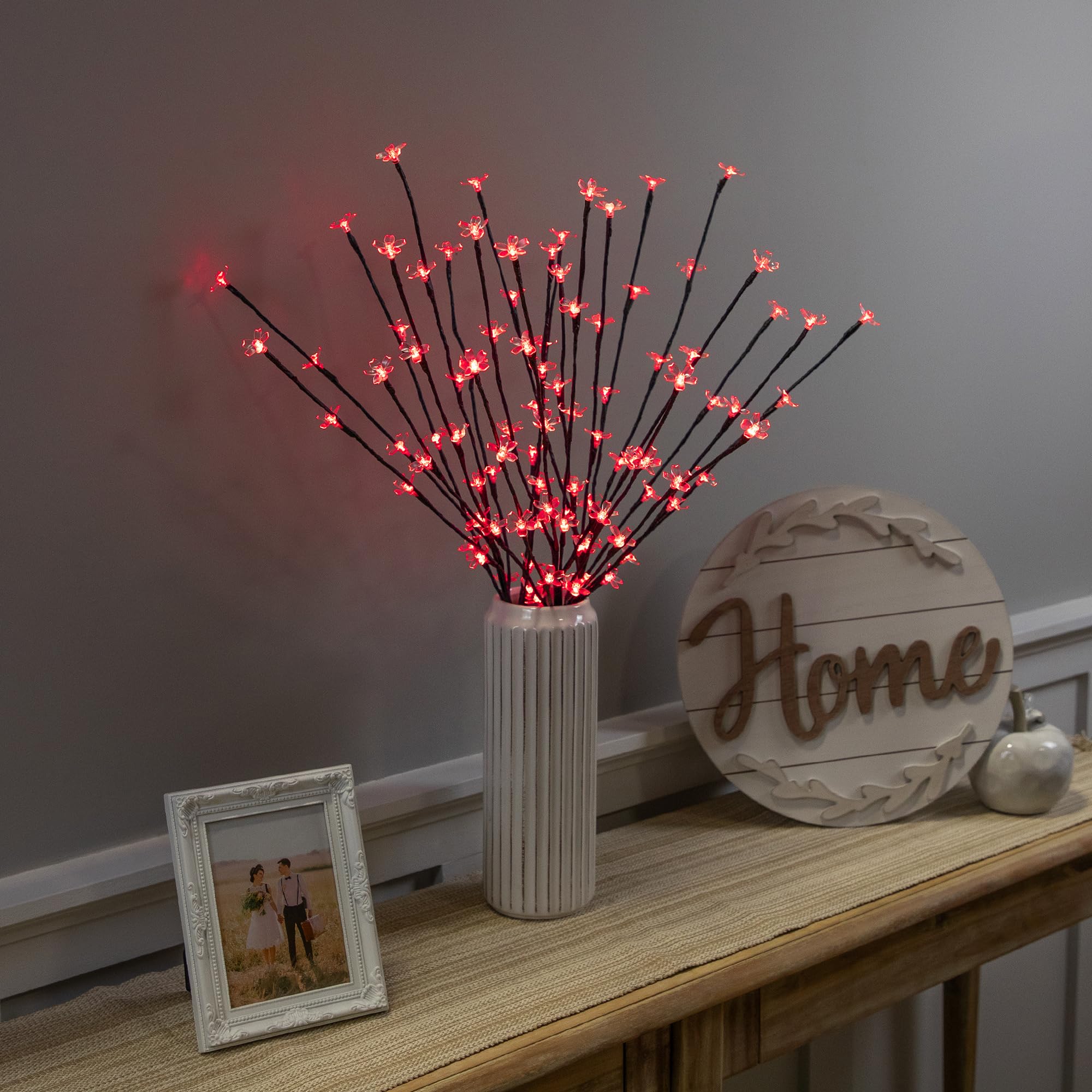 Northlight LED Lighted Cherry Blossom Artificial Branch Sprays - 30