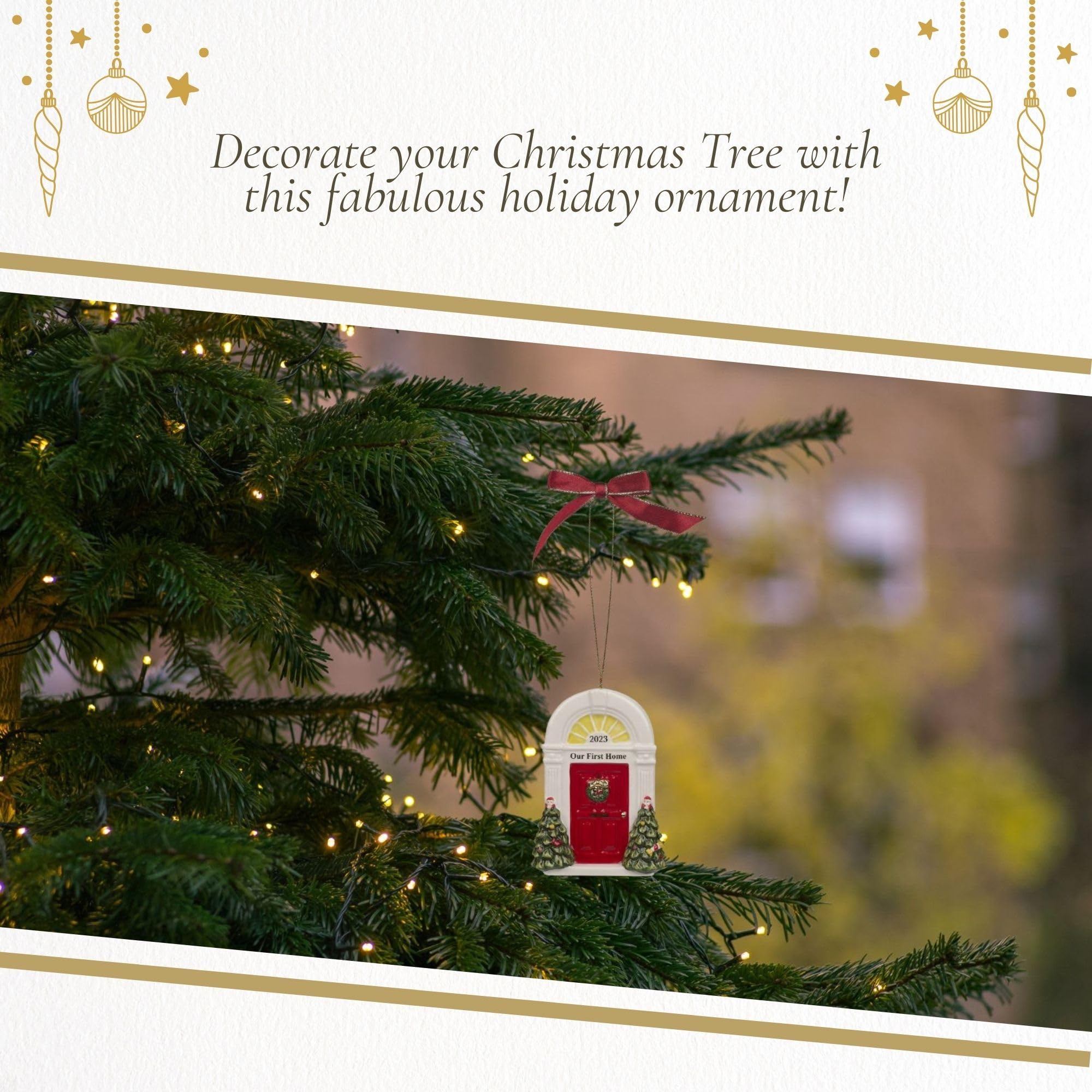 Amazon.co.jp: Spode クリスマスツリー 新しいホームドアオーナメント