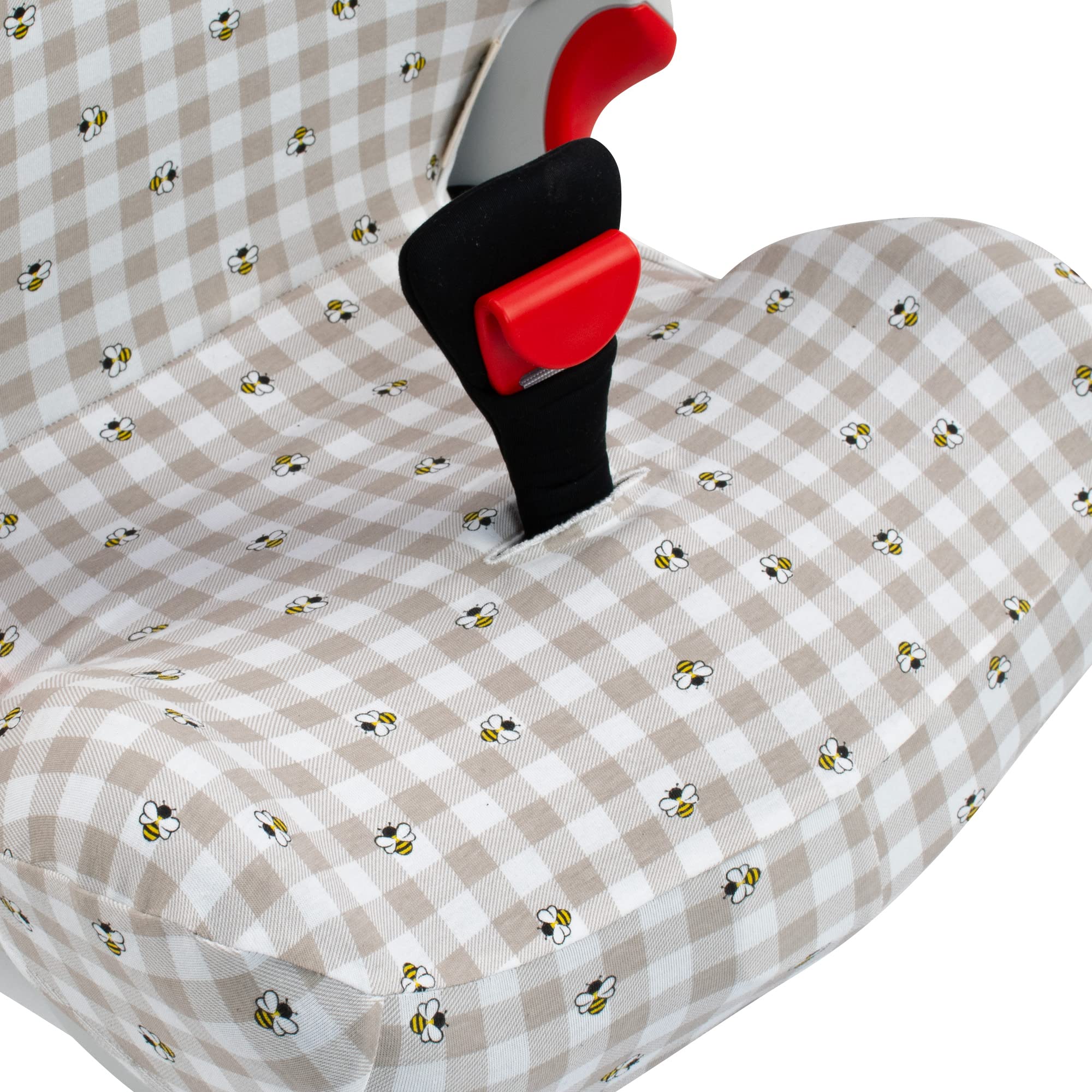 JYOKO Kids Bezug für Autositz kompatibel mit Römer KIDFIX II XP SICT (Picnic Vichy, MIT Auge)
