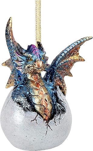 Miniatura 68 de Design Toscano Frost The Gothic Dragon - Adorno navideño para decoración navideña, 3 pulgadas de ancho, 3 pulgadas de profundidad, 5 pulgadas