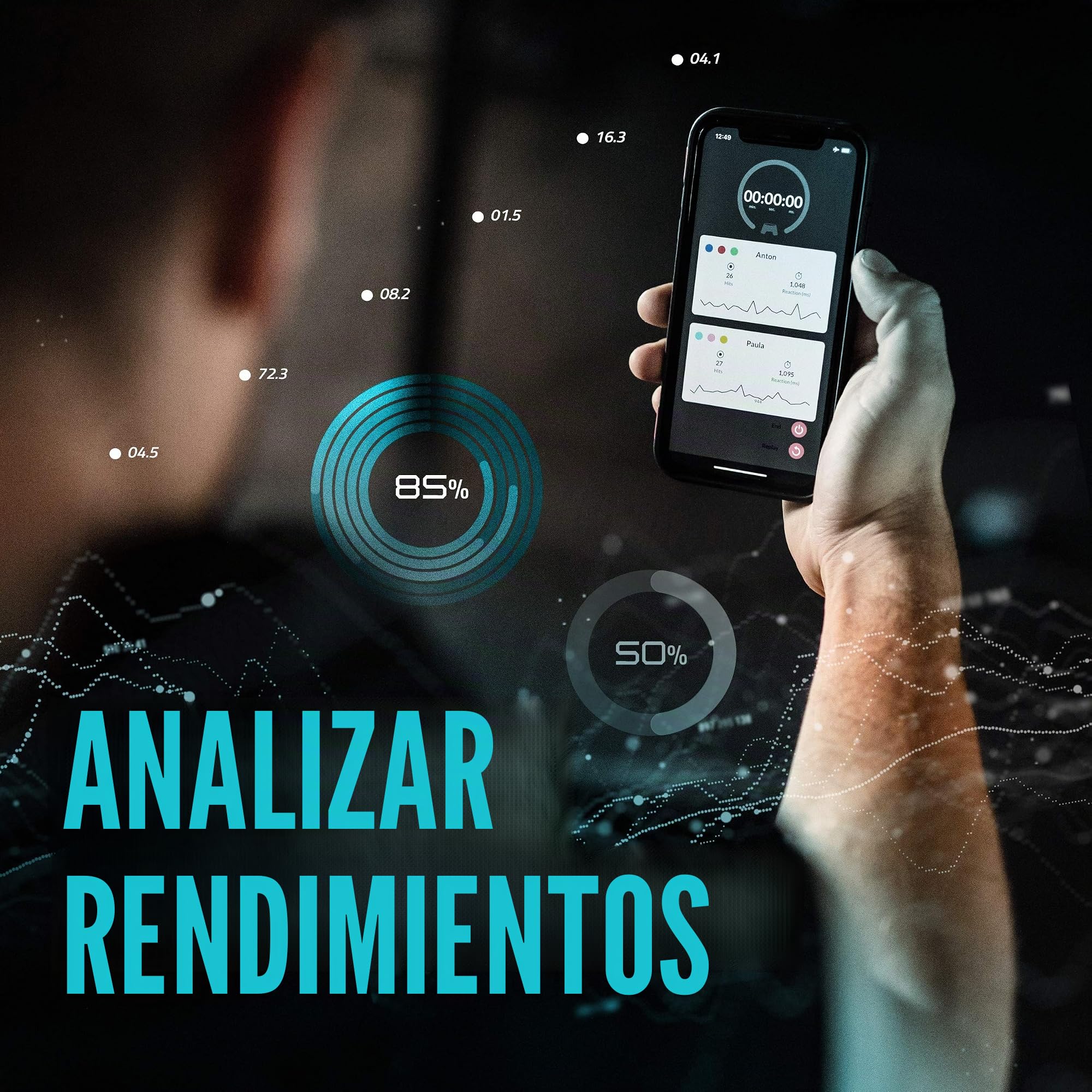 Blazepod: Entrenamiento luminoso "Flash Reflex". programas estimulantes para mejorar la velocidad y la agilidad. Para deportistas: artes marciales, fútbol, boxeo, baloncesto, entrenador y entrenadores