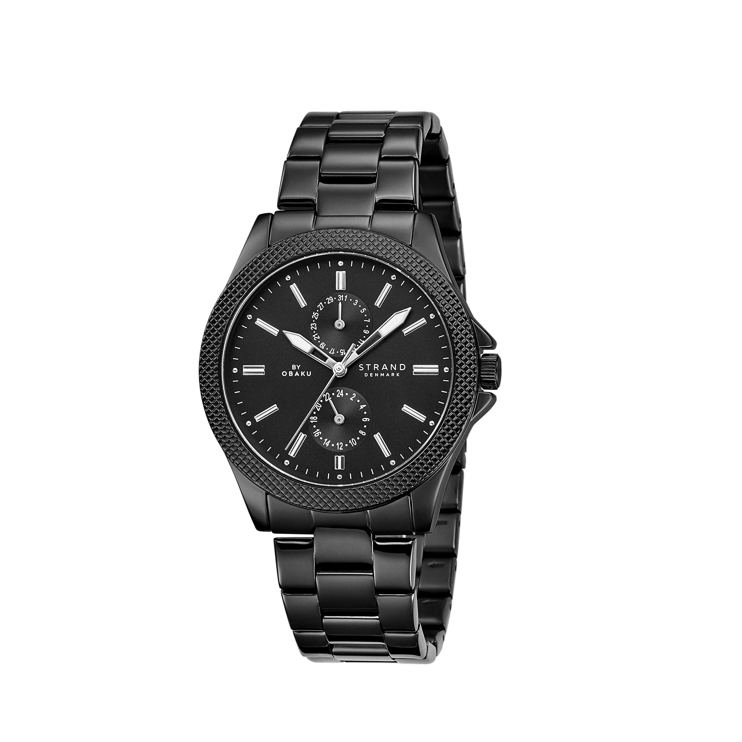 Strand By Obaku Ginevra Analog Black Dial Mens Watch-S710GMBBSB (B08RF11KKL) Amazon Price History, Amazon Price Tracker