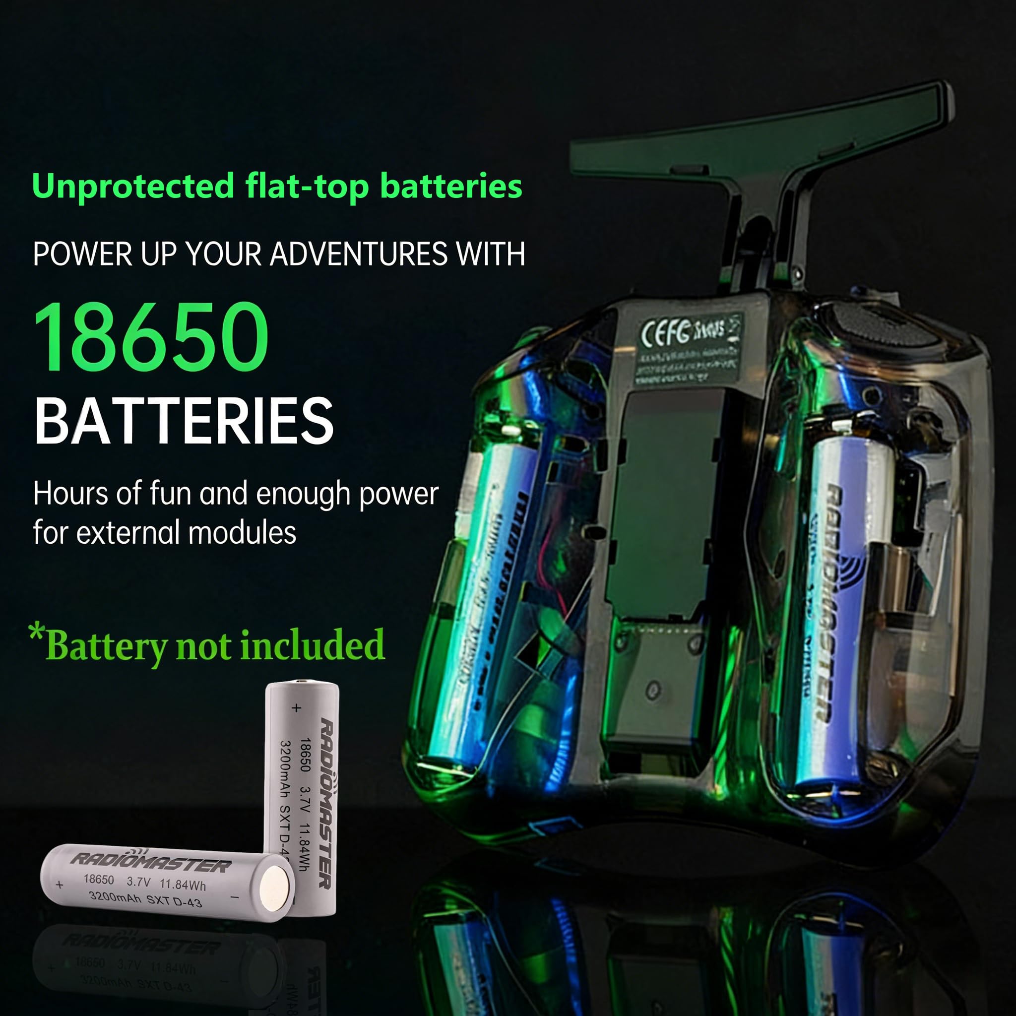 Radiomaster Pocket ELRS Remote Controller Portable Hall Gimbal EdgeTX Transmitter with LED Light for FPV Drone/RC Helicopter&Car Boats&Multirotor (Black)