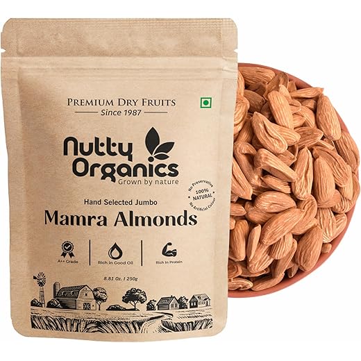 Nutty Organics Mamra Almonds - 250G