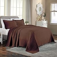 Vista 8 de Superior Juego de colcha y funda de algodón de 3 piezas, decoración de cama para el hogar, colcha decorativa, 2 fundas de almohada, peso medio