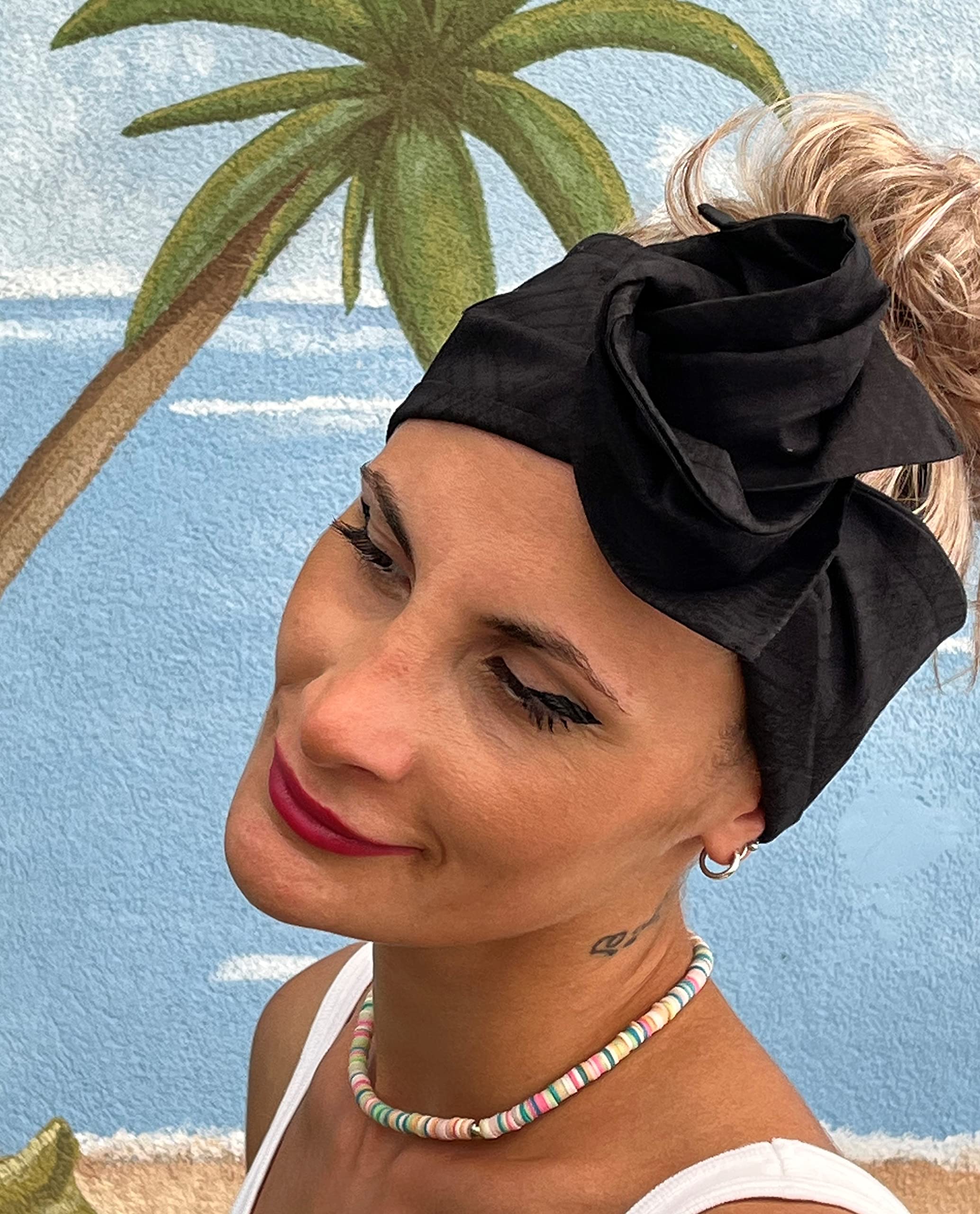 Fascia capelli BANDANASARTE con ferretto modellabile,100% cotone pregiato