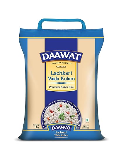 Daawat lachkari WADA Kolam Rice, 10 Kg