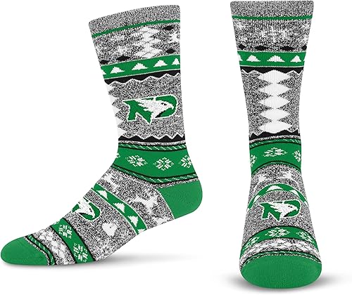 Miniatura 9 de For Bare Feet Ugly Holiday Sweater Crew Sock NCAA