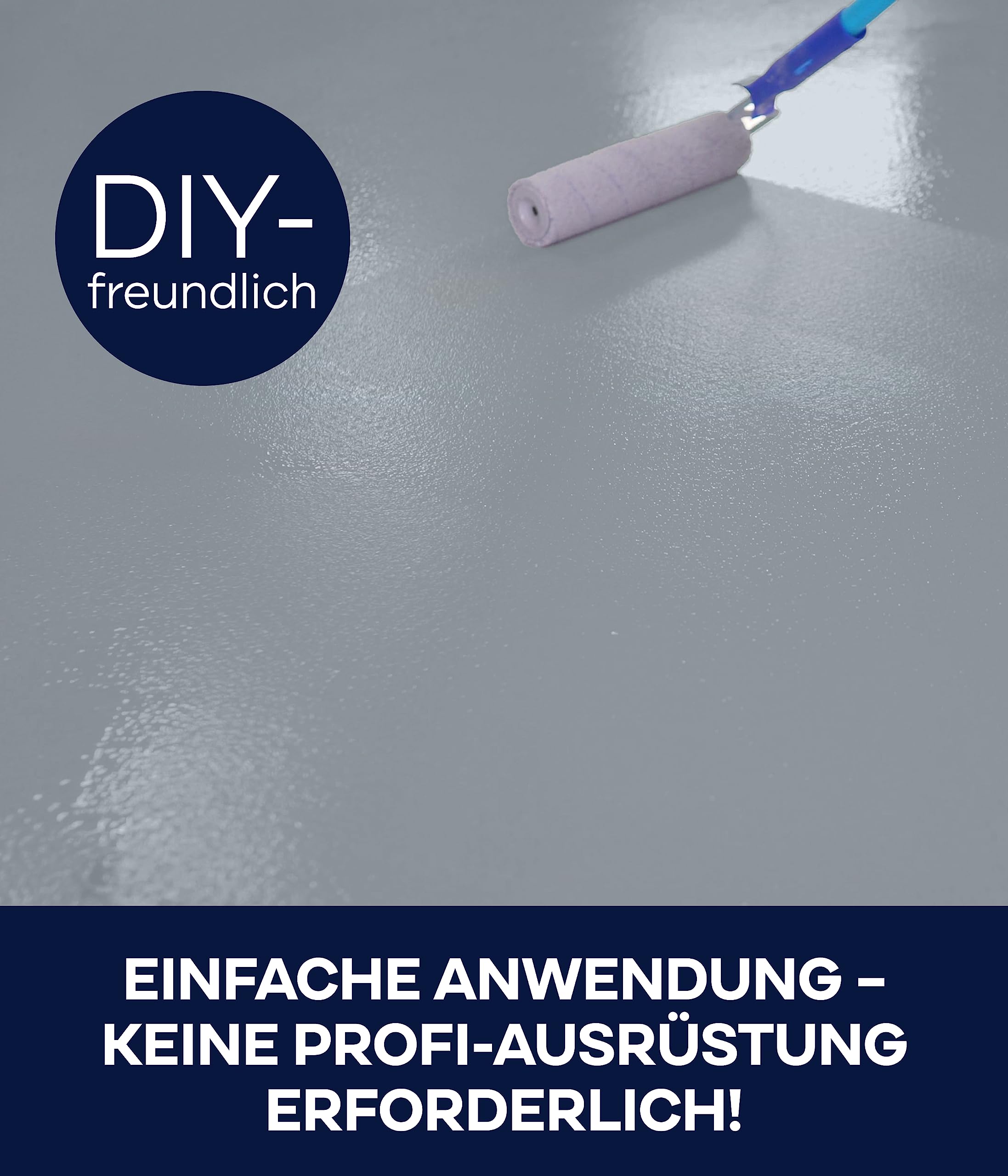 Plid® Garagenbodenbeschichtung Betonfarbe Außen & Innen frostsicher [5L Silbergrau] - Wasser & Wetterbeständig - Garagenbodenfarbe - Bodenbeschichtung Außen - Betonversiegelung Außenbereich