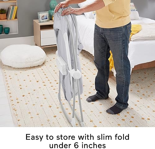 Miniatura 4 de Fisher-Price Baby Moisés de proyección de vista relajante con luces, sonidos y vibraciones musicales, hojas de cervatillo (exclusivo de Tienda)