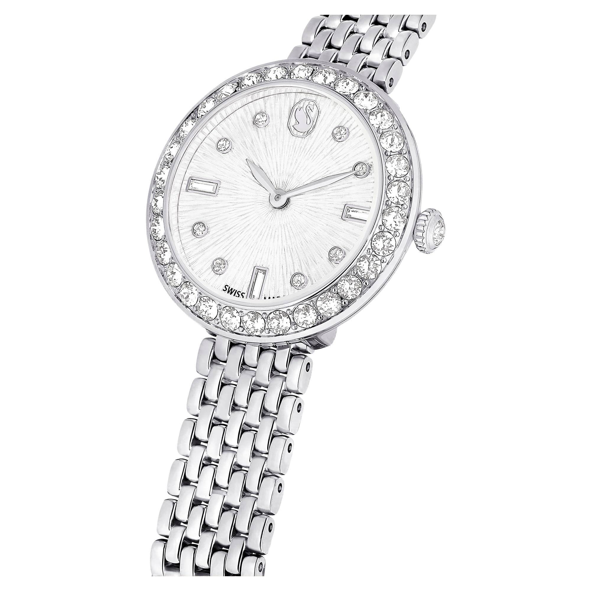Swarovski Reloj analógico de Cuarzo Suizo Unisex para Adulto con Correa de Metal 5673022, Plateado