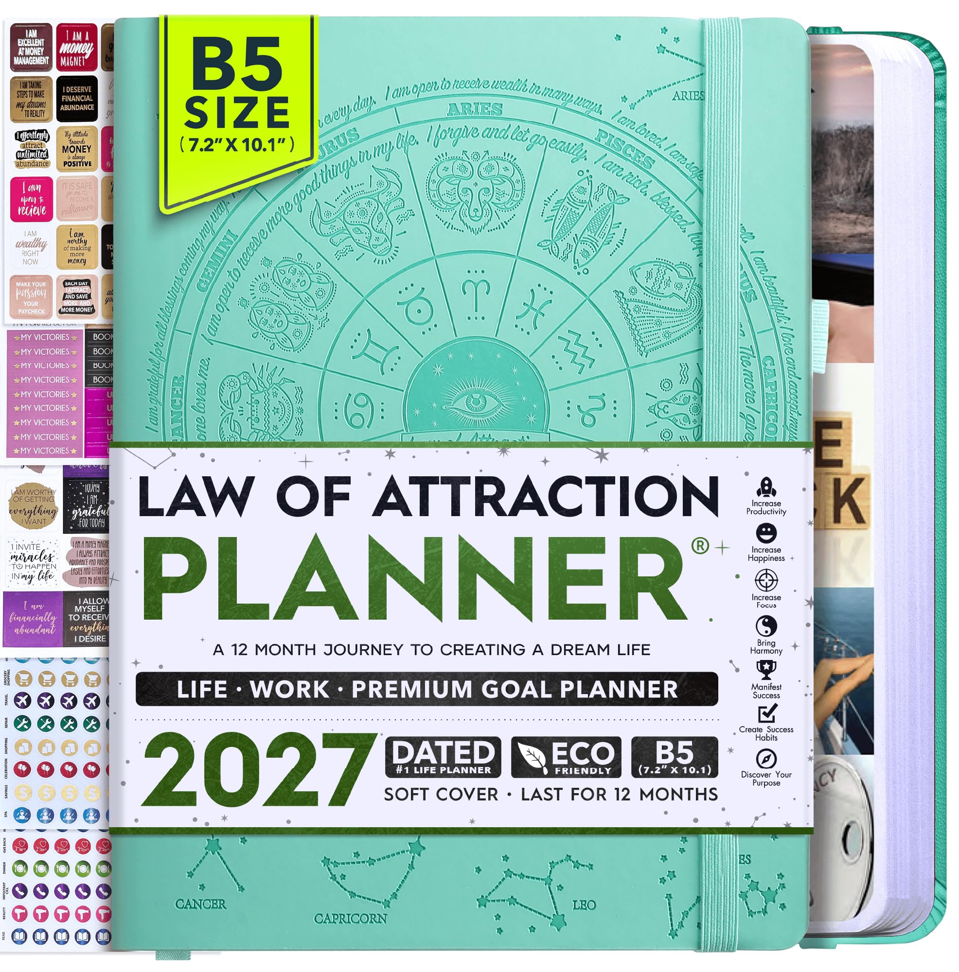 2027 Planner Weekly and Monthly &amp; Manifestation Journal for Women