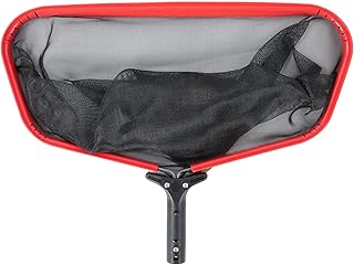 WBTY Rede de escumadeira de piscina, escumadeira de folhas de piscina com rede de malha fina para limpar a superfície de piscinas, banheiras de hidromassagem, spas e fontes