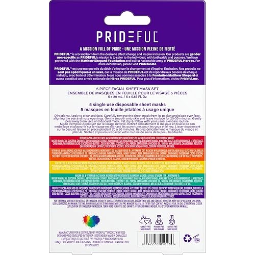 Miniatura 3 de Prideful 5 piezas máscara facial