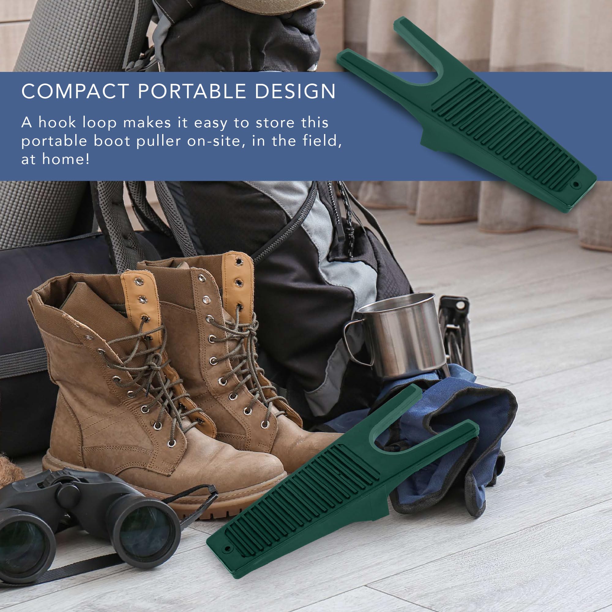 HEFTMAN Boot Jack - 2 removedores de botas de agua resistentes, Green, Talla única