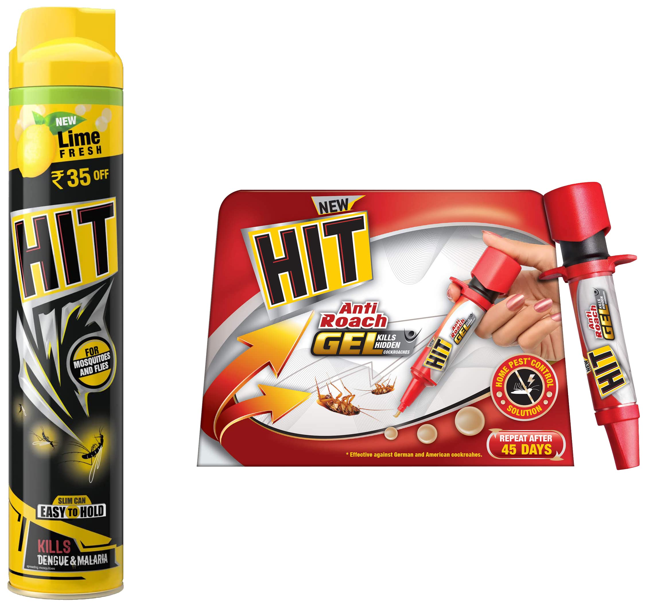 HIT Anti Roach Gel & HIT Lime Flower Insect Spray, 400ml (B0B2K9VK37) Amazon Price History, Amazon Price Tracker