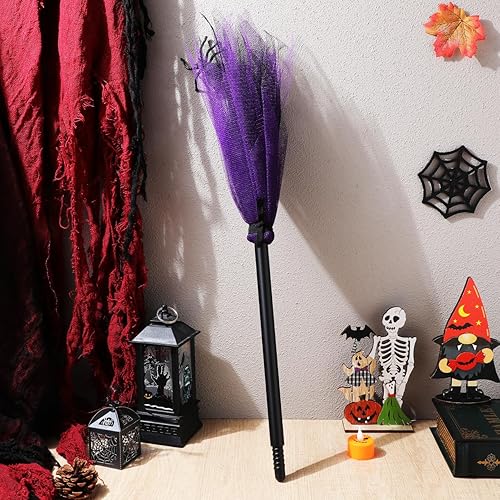 Miniatura 2 de Alasum Escoba de bruja para disfraz de fiesta de graduación, decoración de Halloween, escoba de cosplay para niños, escoba de bruja, escoba de bruja