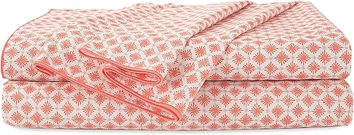 EcoPure - Juego de sábanas de 4 piezas tamaño matrimonial, sábanas 100% algodón orgánico, cómodas sábanas lavadas, refrescantes, sábanas de bolsillo