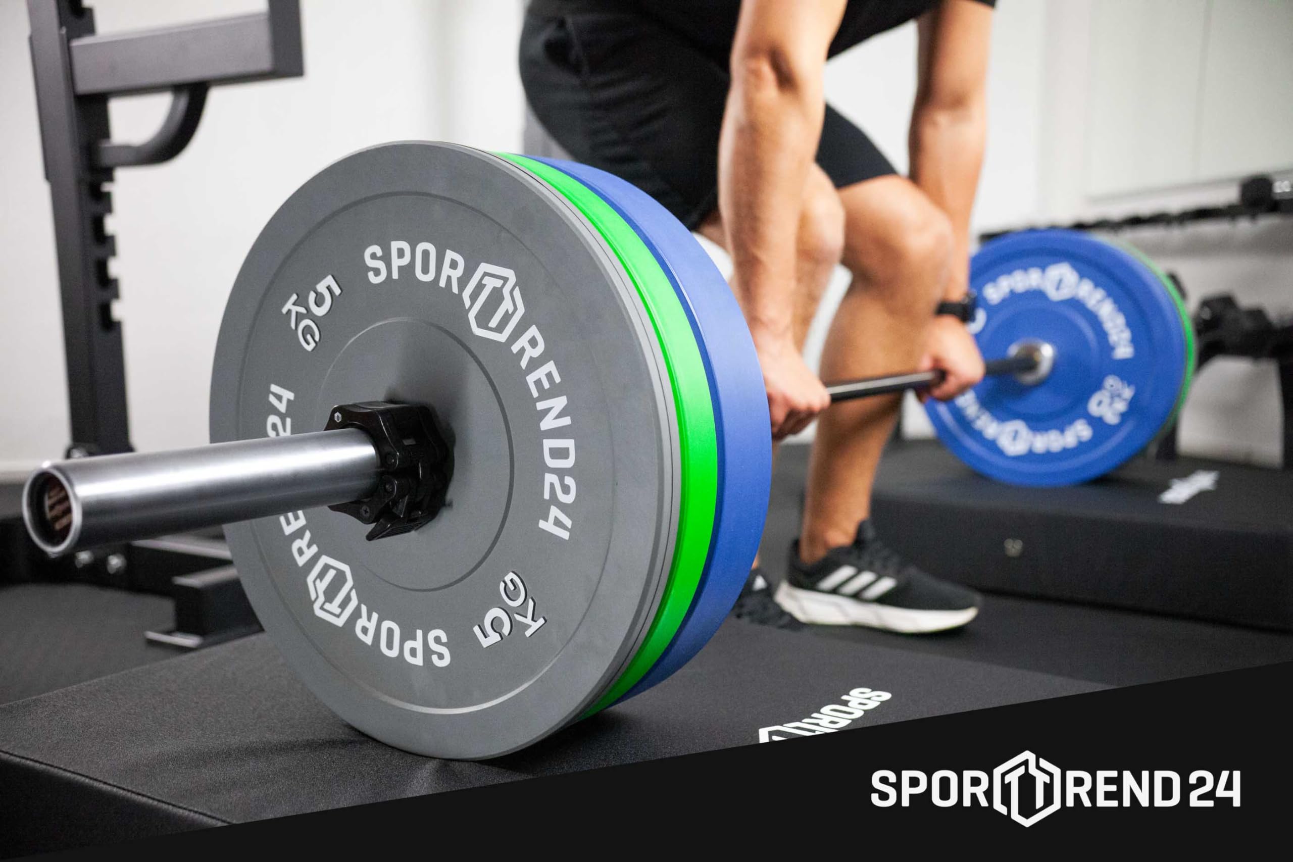 Sporttrend 24® Bumper Plate Gewichtswahl | Gewichtsscheibe Gewichtscheibe Hantelscheibe Hantelgewichte Fitness Scheiben Gewicht Gewichte Weightplate Weight Plate Weights für Langhantel Hantelstange