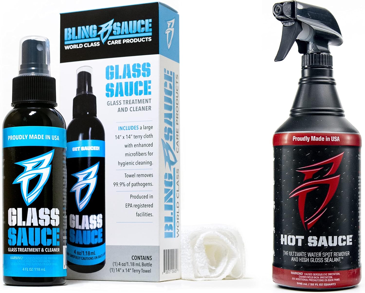 Boat Bling Hot Sauce Premium Hard Water Spot Remover and Glass Sauce Glass Treatment & Cleaner product image