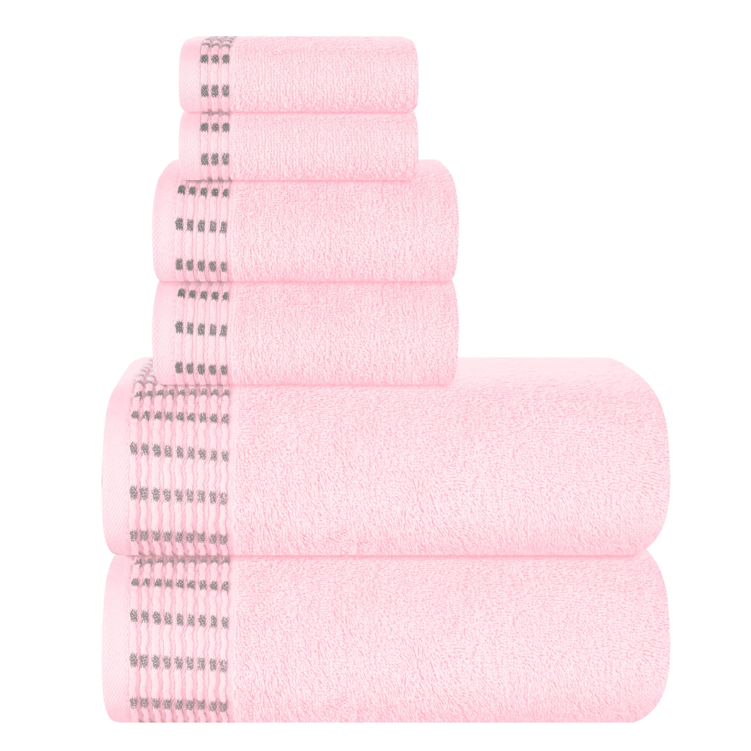 Ultra Soft 6 Pack Cotton Towel Set by Belizzi Home