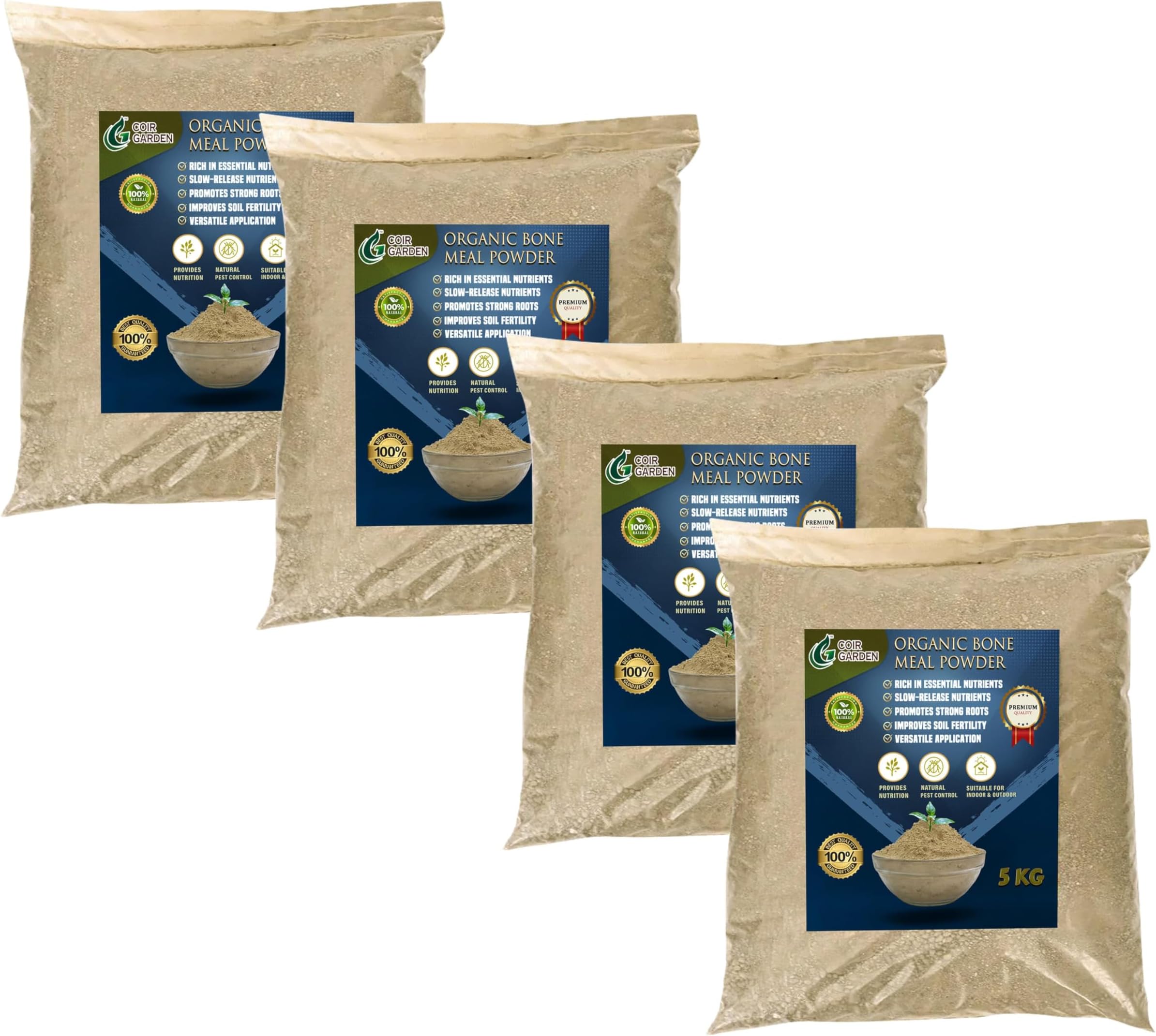COIR GARDEN - Bone Meal Powder for Plants (20 KG) - Organic Fertilizer, Rich in Phosphorus and Calcium, Natural Plant Growth Fertilizer for Home Gardening