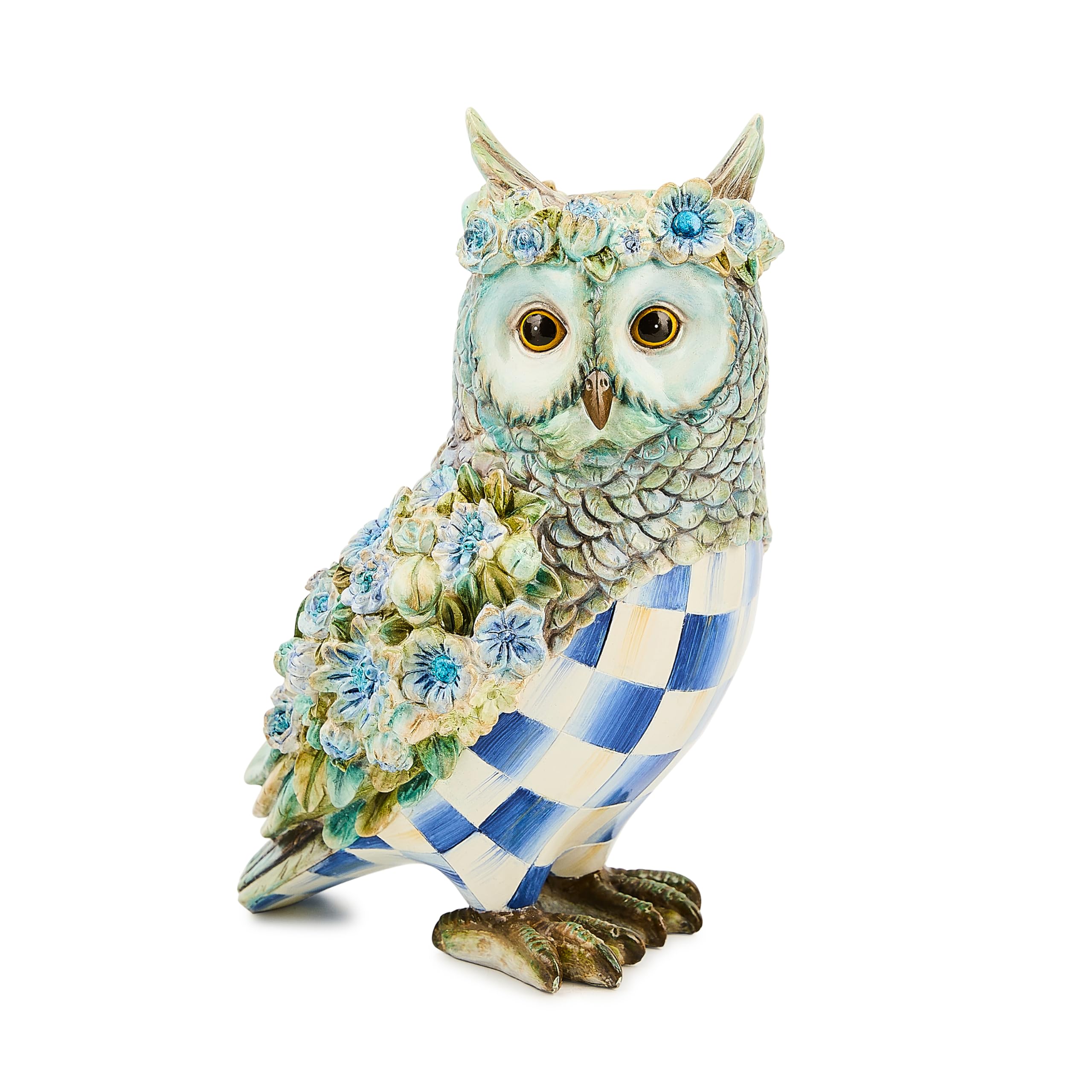 Amazon.com: MACKENZIE-CHILDS Resin Owl Figurine, Unique Animal