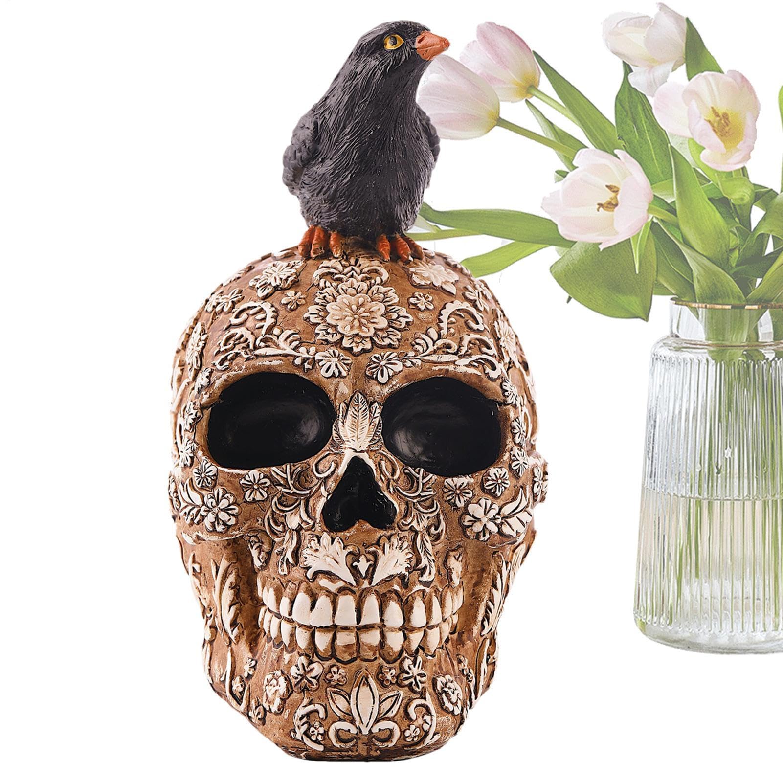 Figurine d'Halloween squelette en résine, le cadeau idéal pour collectionneur
